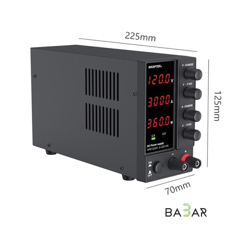 Лабораторный блок питания Wanptek NPS1203W, 0-120 В 0-3 А, 360 Вт