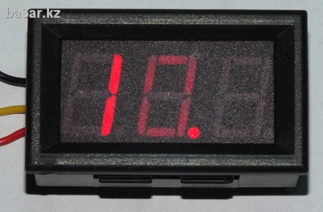Вольтметр 0-99,9V трех проводный, питание 4-30V