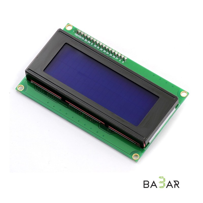 Дисплей LCD2004 с I2C, 20×4 символов, синяя подсветка