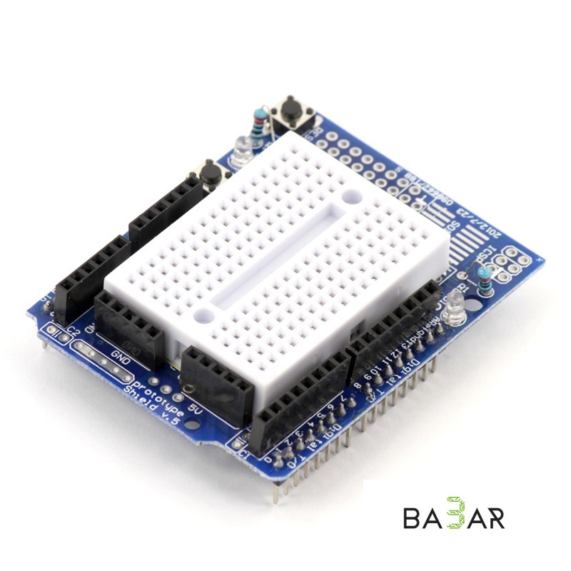Prototype Shield для Arduino Uno с беспаечной макетной платой на 170 точек