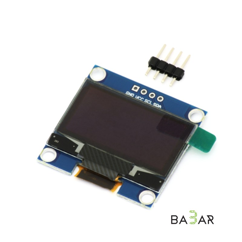 OLED-дисплей 1.3" 128x64 I2C для Arduino — угол обзора 160°, питание 3–5 В