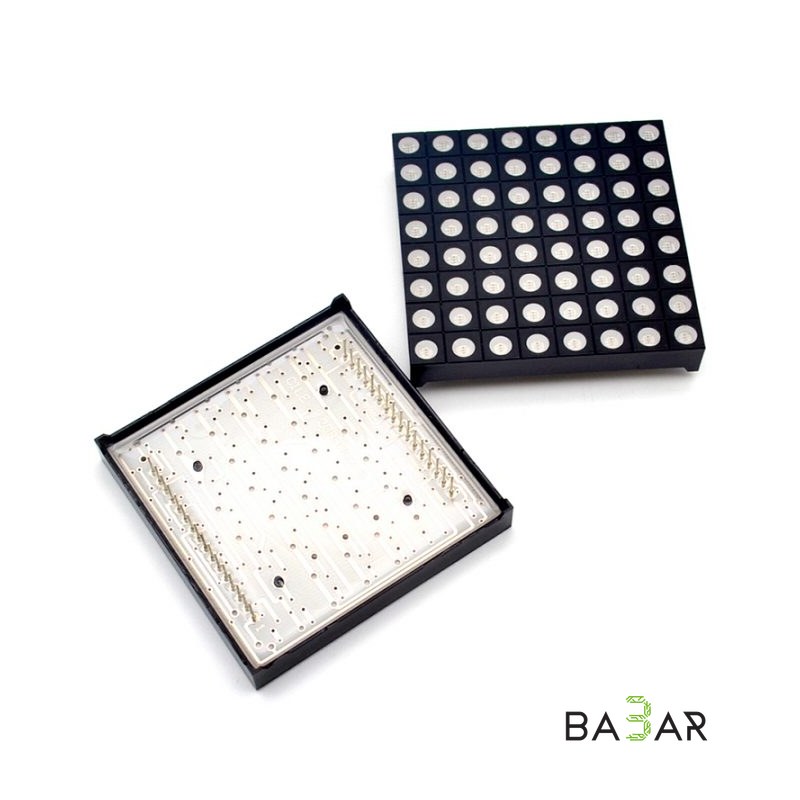 Светодиодная RGB-матрица 8х8, 60 мм, общий анод, для Arduino