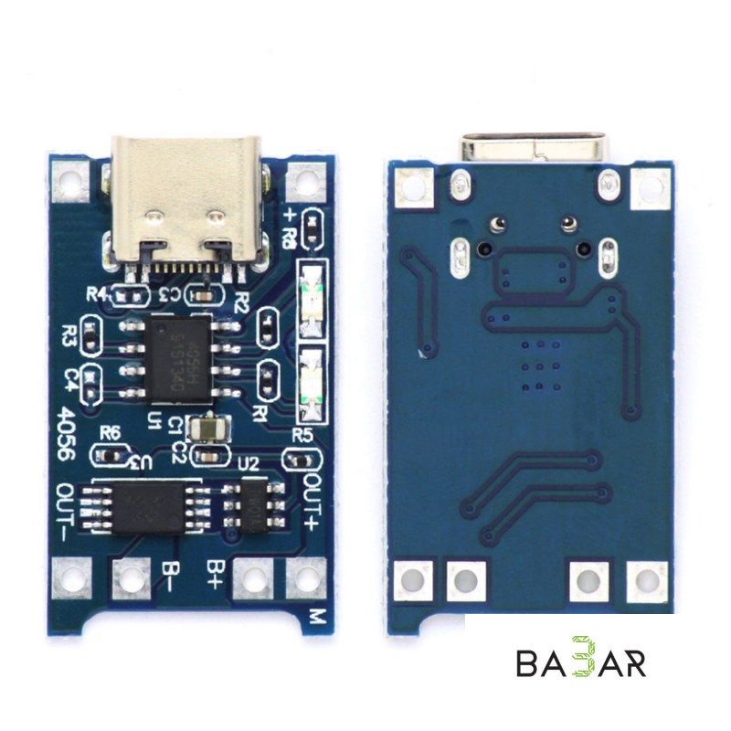 Модуль зарядки LiIo/LiPo с защитой TP4056 (type-C)