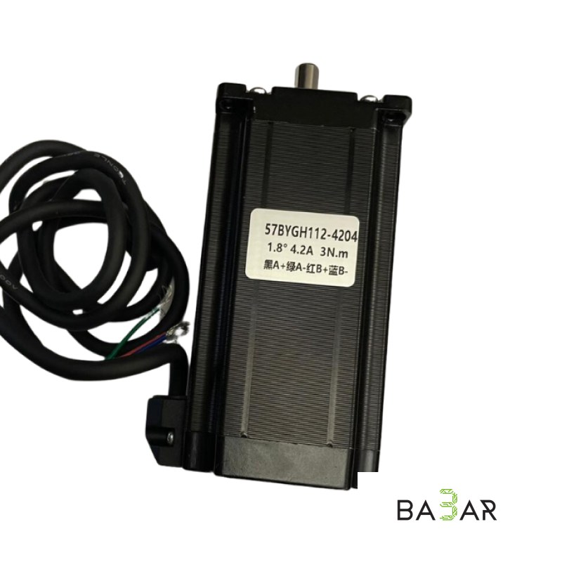 Шаговый двигатель NEMA 23 57BYGH112-4204, 3 Н·м, ток 4.2 А, вал 8 мм