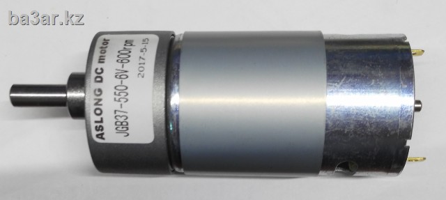 DC мотор с редуктором, 6В, 600rpm