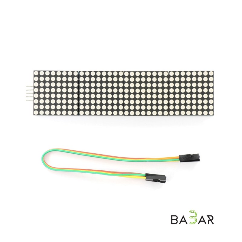 Микроконтроллер MAX7219 для Arduino 8x8, светодиодный дисплей 4 в 1 с модулем точечной матрицы, рабочее напряжение 5 В
