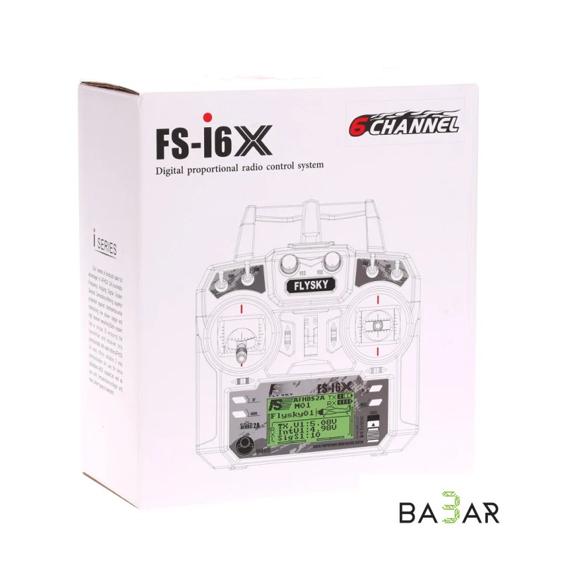 Аппаратура Flysky FS-i6X 2.4ГГц 6CH + приёмник FS-iA6B AFHDS 2A