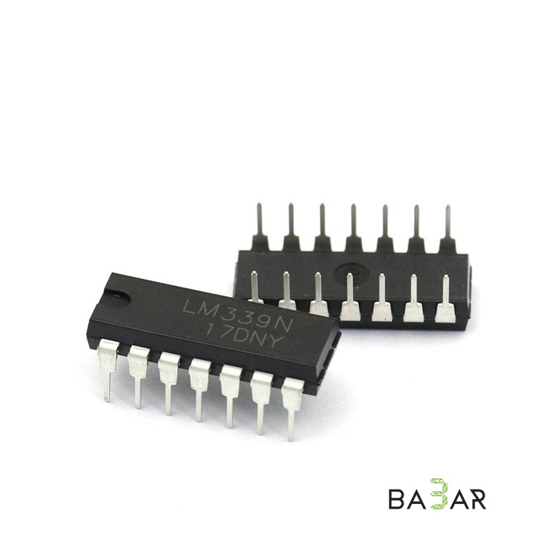 Компаратор LM339N четырёхканальный, корпус DIP-14