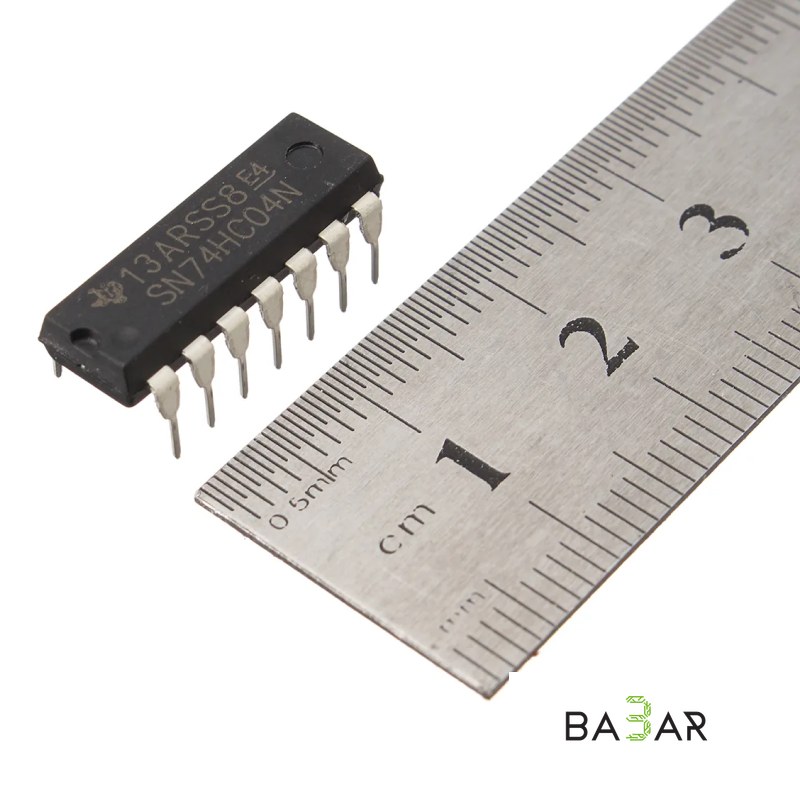 Микросхема 74HC04D — 6 инверторов (NOT), корпус SO-14