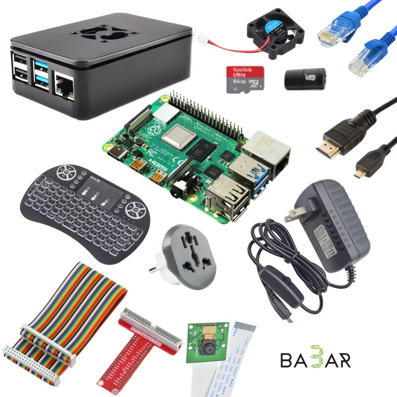 Raspberry Pi 4 Model B 4 ГБ Starter Kit, Cortex-A72 1.5 ГГц