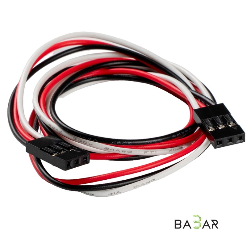 Провод мама–мама 3-pin 30 см — кабель для датчиков, модулей и Arduino