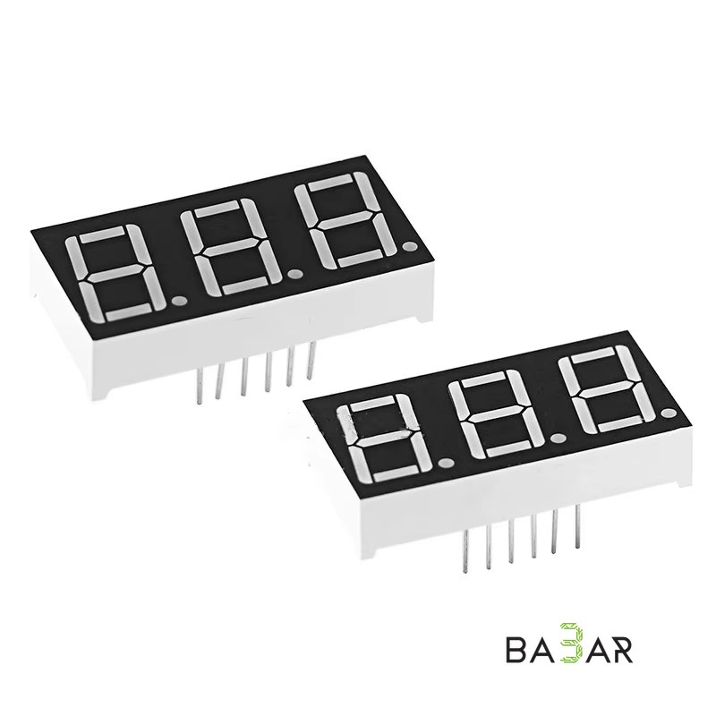 7-сегментный LED индикатор 3631BS, 3 разряда, 0.36″, общий анод
