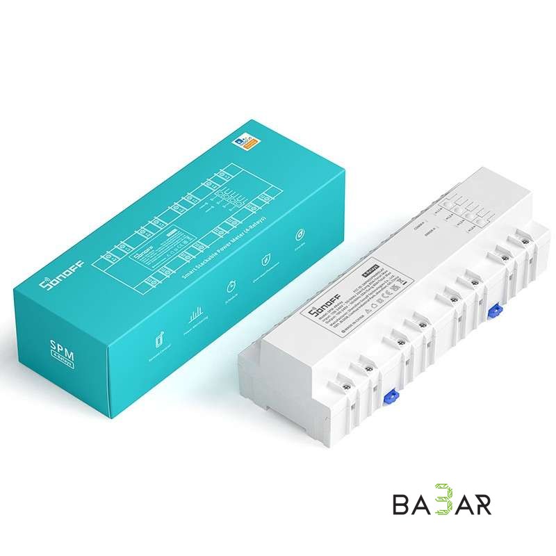 Sonoff SPM-4RELAY интеллектуальный стекируемый измеритель мощности, 4 канала