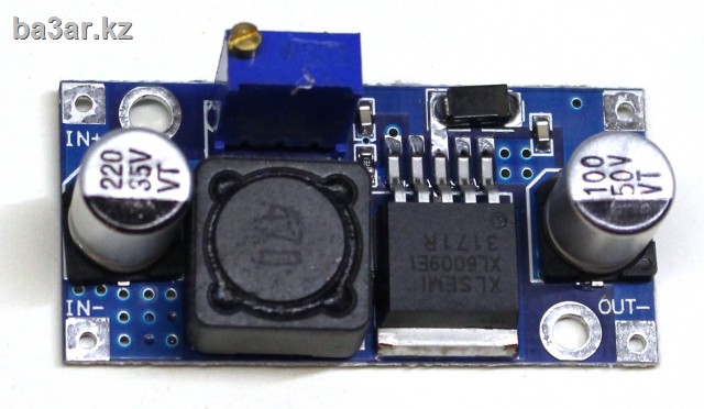 Повышающий DC-DC преобразователь, XL6009, входное напряжение 32V - 3.2V, выходное напряжение 4V - 38V.