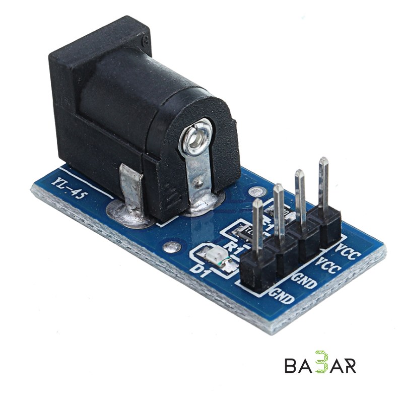 Разъём питания DC 5.5x2.1 мм на плате для Arduino