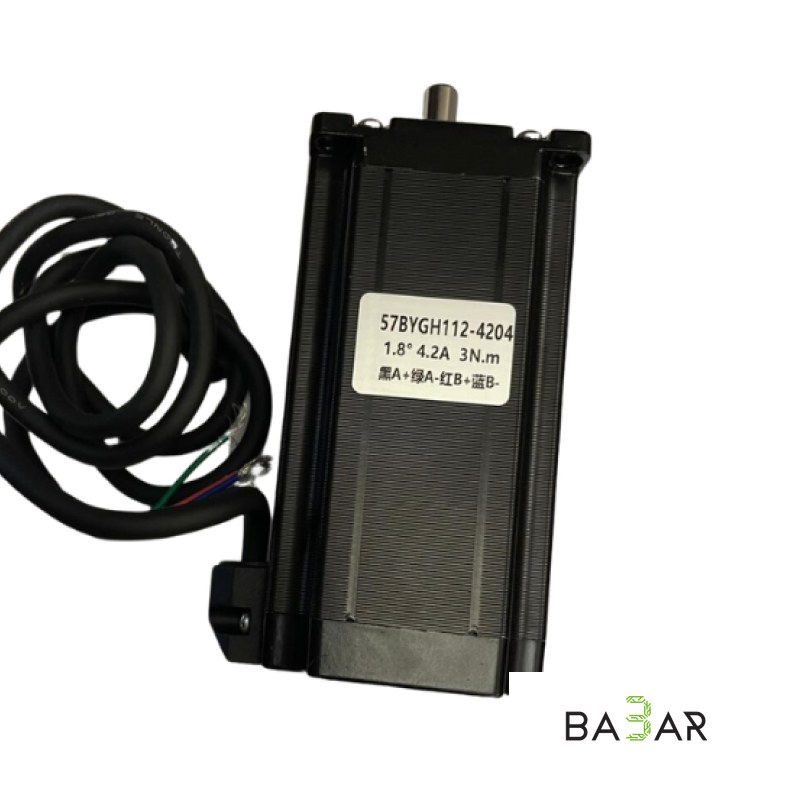 Шаговый двигатель NEMA 23 57BYGH112-4204, 3 Н·м, ток 4.2 А, вал 8 мм