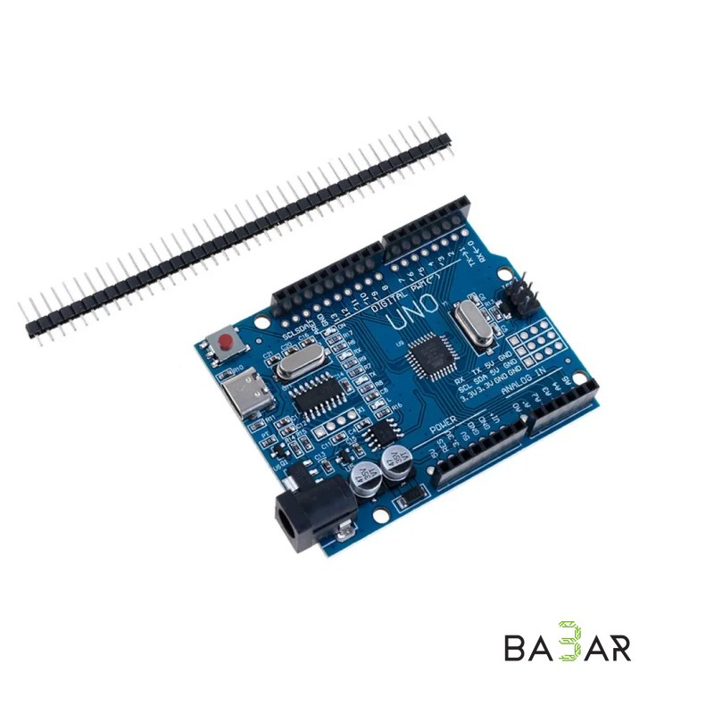 Arduino Uno R3 Type-C — плата на ATmega328P с USB Type-C, совместима с Arduino IDE