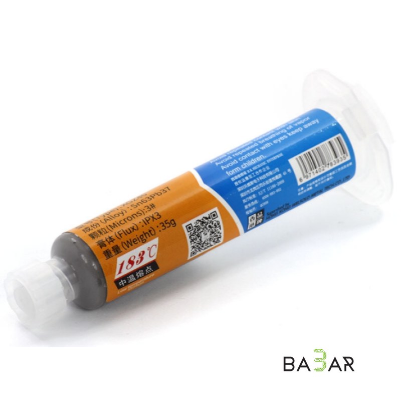 Паяльная паста MECHANIC XG-Z40, 35 г в шприце Sn63/Pb37