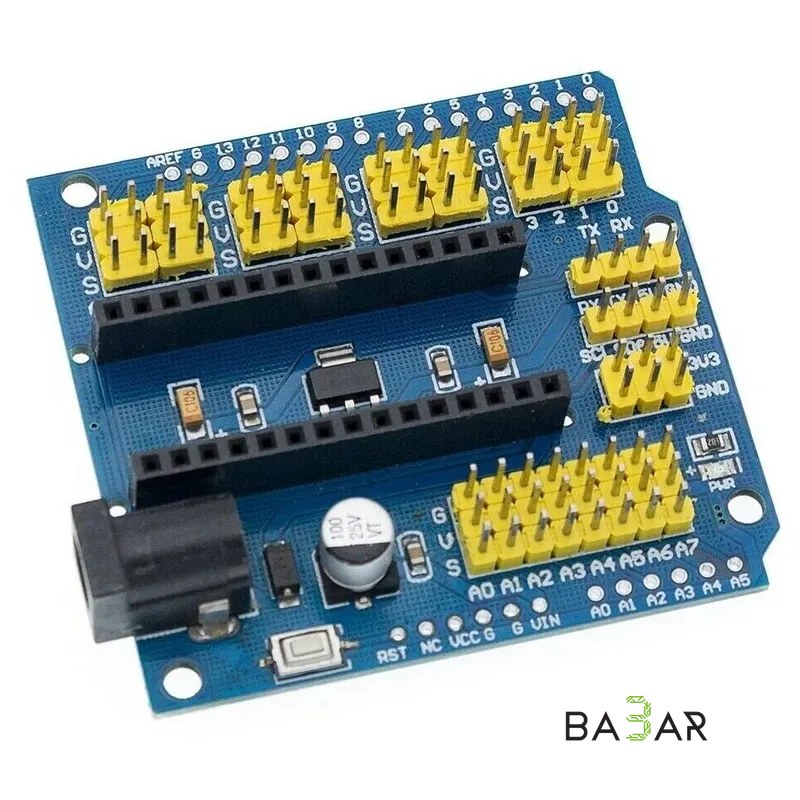 Плата расширения для Arduino Nano V3.0 (Nano Shield I/O)