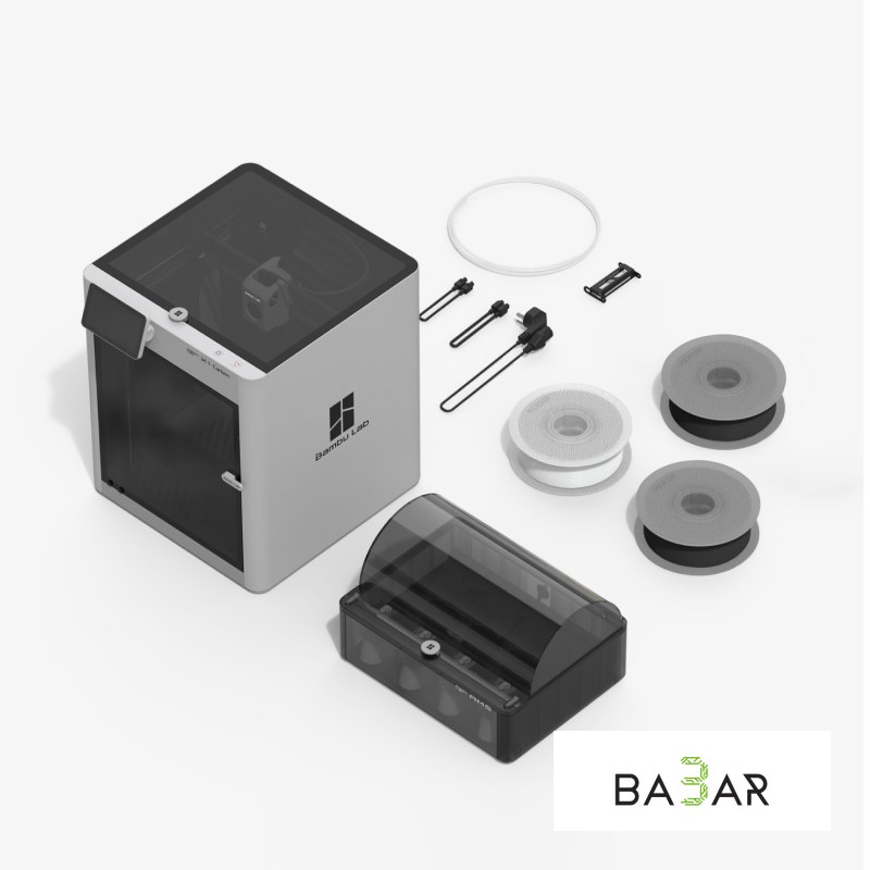 3D-принтер Bambu Lab X1-Carbon Combo (EU) — FDM, печать 500 мм/с