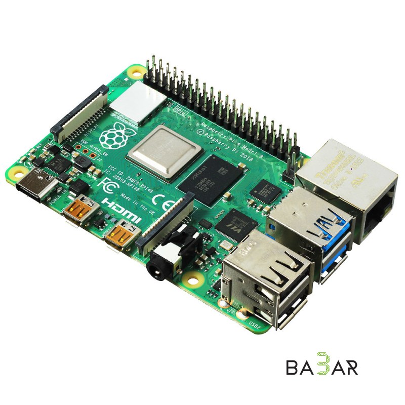 Одноплатный компьютер Raspberry Pi 4 Model B, 4 ГБ ОЗУ