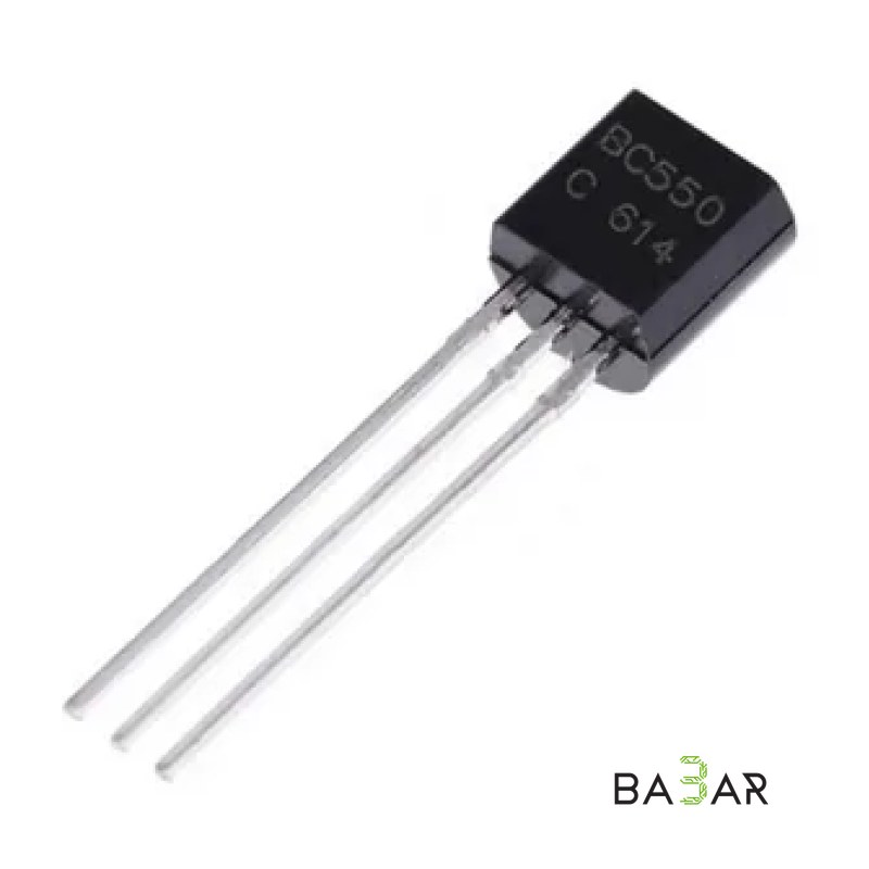 Транзистор BC550 NPN биполярный 45В 0.1А корпус TO-92