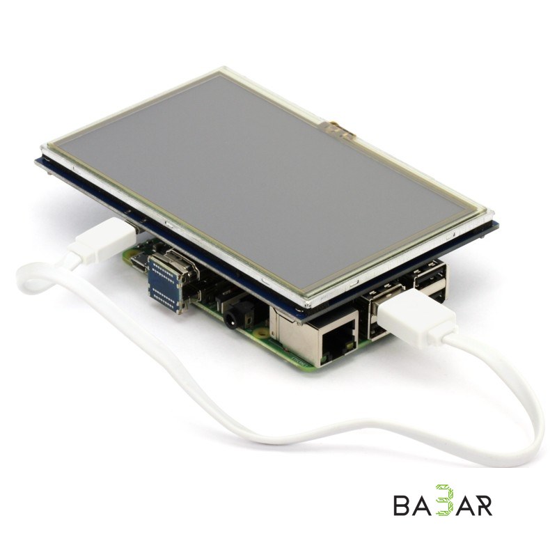 LCD TFT дисплей для Raspberry Pi, диагональ 5 дюймов, разрешение 800*480 точек