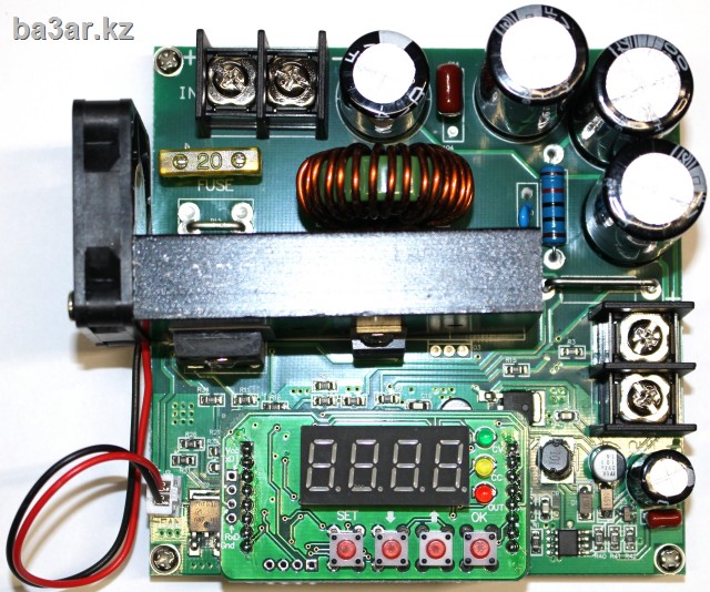 Повышающий DC-DC преобразователь (BST-900W), вход 8-60V, выход 10-120V