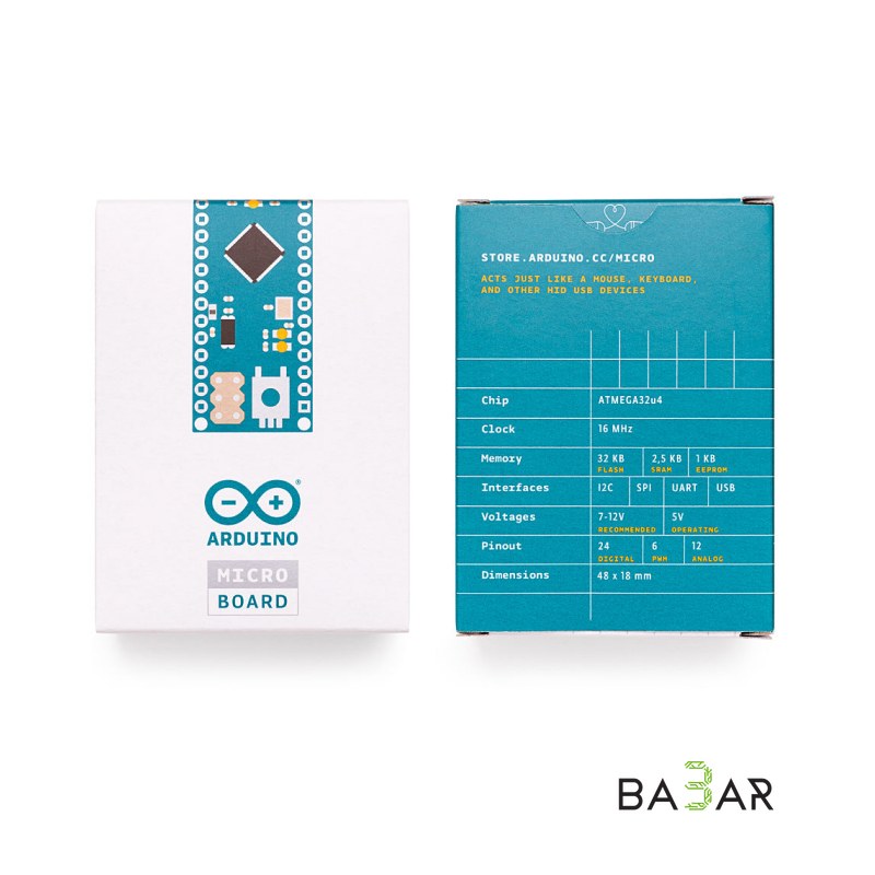 Arduino Micro — компактная плата на ATmega32u4