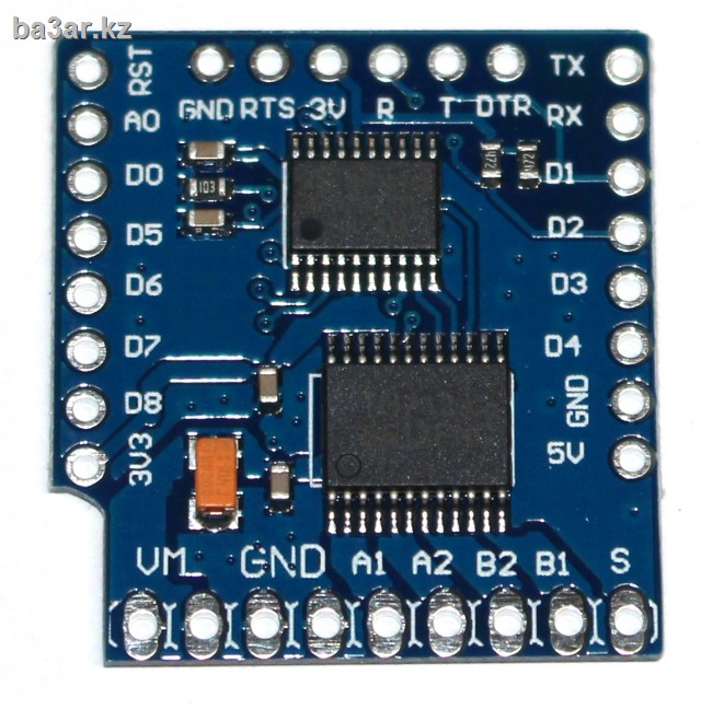 Мотор шилд для WeMos D1 mini, TB6612FNG (1A), I2C