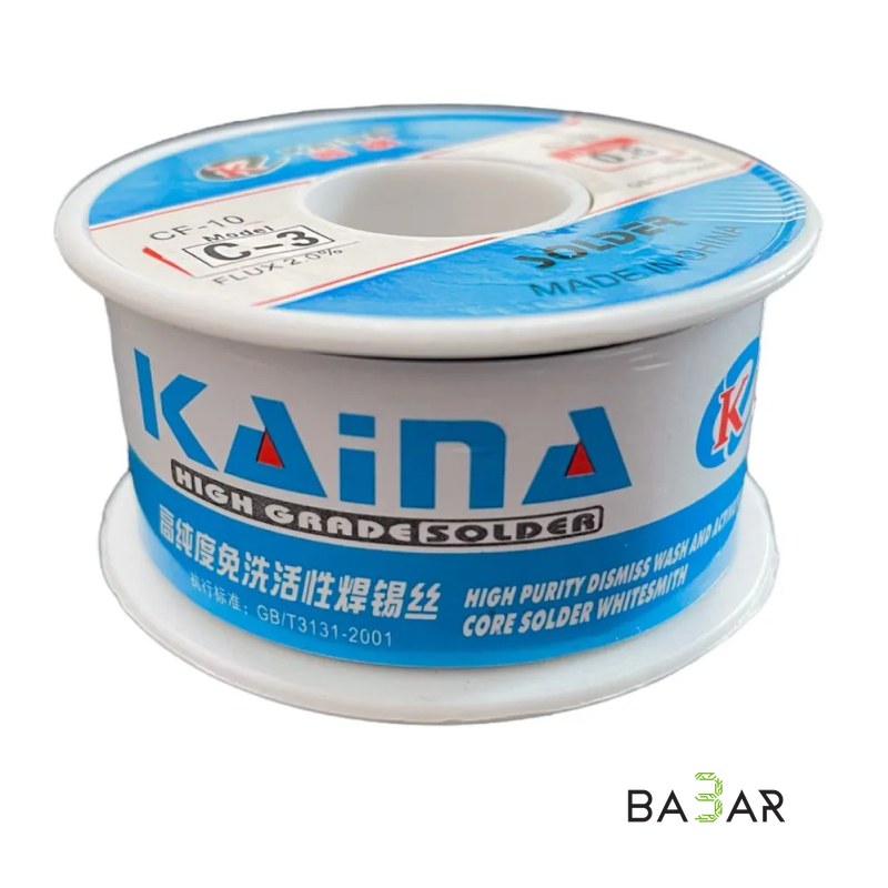 Припой KAINA 0.8 мм с флюсом, олово-свинец, 100 г
