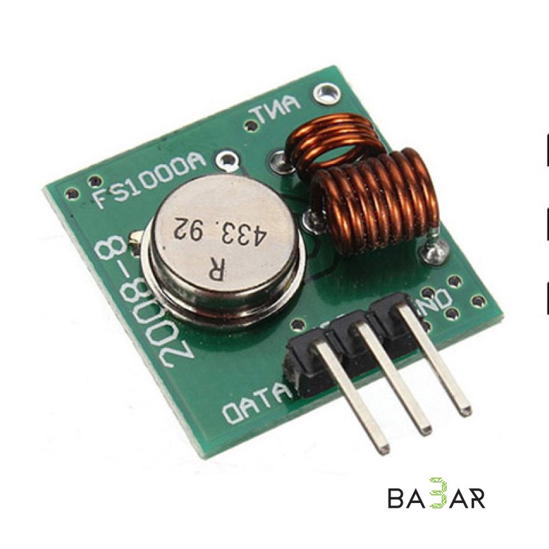 Радиомодуль передатчик FS1000A 433 МГц для Arduino