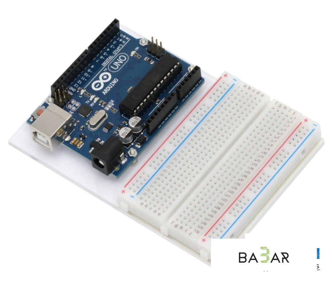 Акриловая платформа для Arduino Uno и макетной платы 12×8.3 см