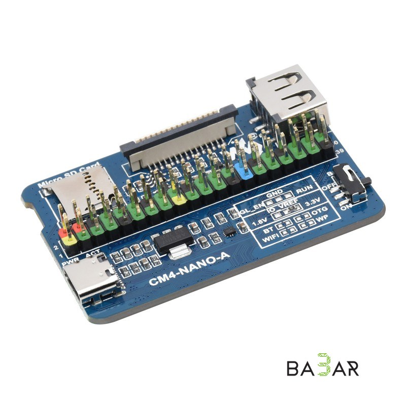 Мини-плата CM4-NANO-A для Raspberry Pi Compute Module 4 (USB Type-C)