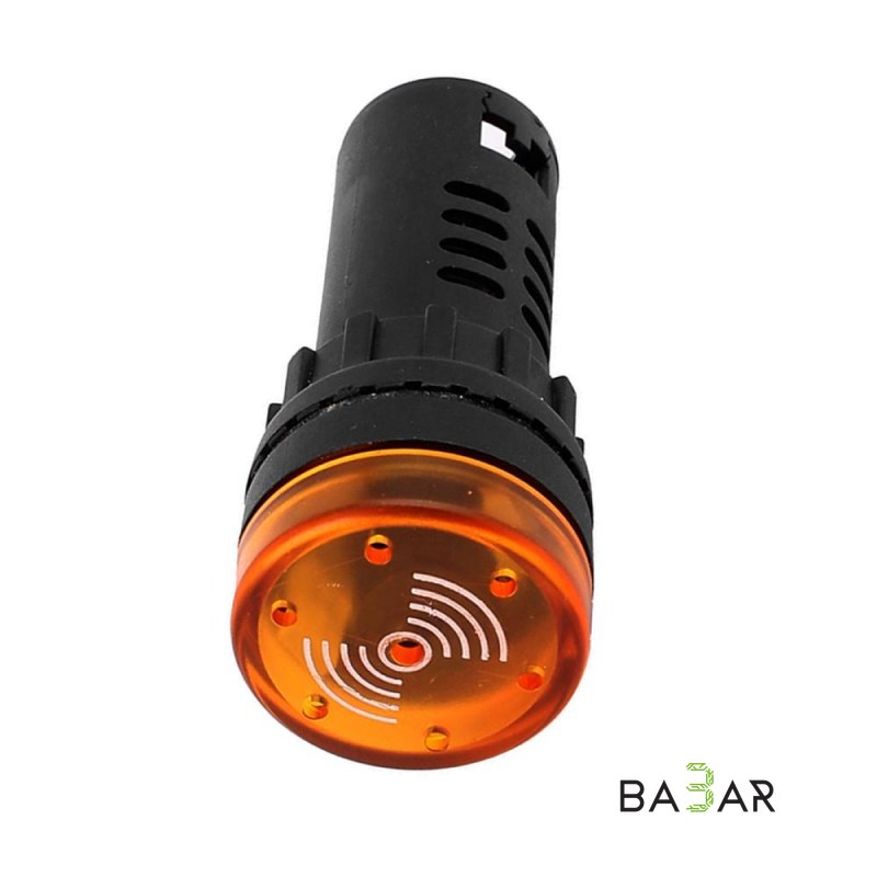 Светозвуковой индикатор AD16-22SM, 220 В, жёлтый, IP65