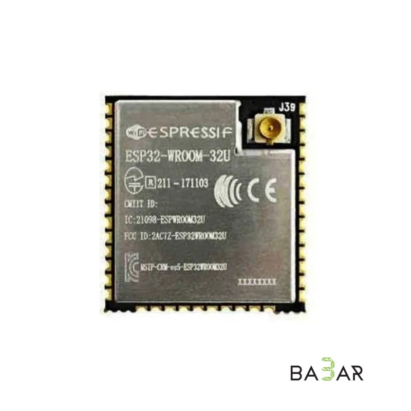 Модуль ESP32-WROOM-32U: Wi-Fi и Bluetooth, разъём U.FL для антенны