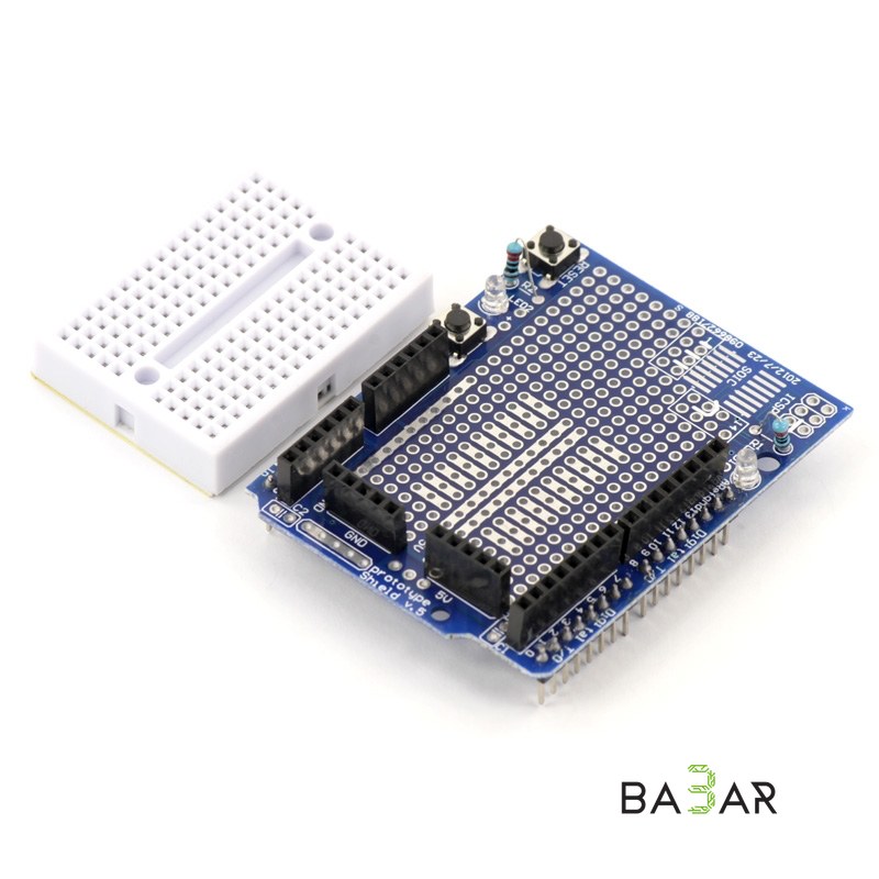 Prototype Shield для Arduino Uno с беспаечной макетной платой на 170 точек