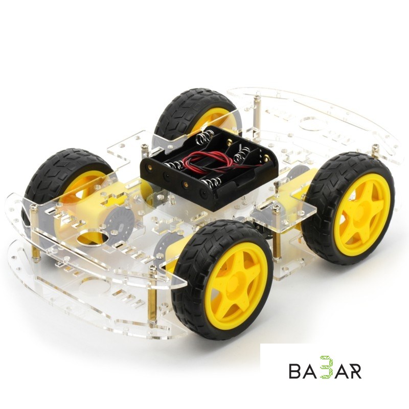 Платформа-шасси 4WD двухэтажная, набор для робота