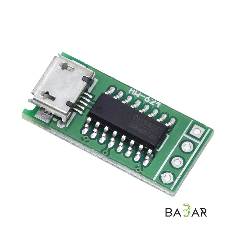 Модуль USB-TTL на CH340C, Micro USB, преобразователь для прошивки