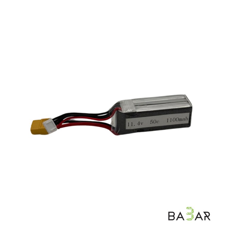 Аккумулятор Li-Po 11.4V 1100mAh 50C (3S HV) для FPV-дронов и RC