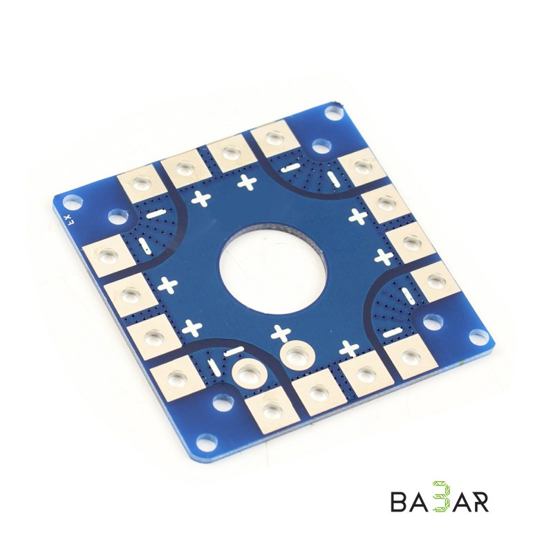 Плата разводки питания PDB для квадро- и октокоптера, T-Plug