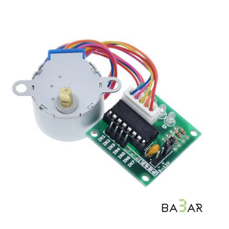 Шаговый двигатель 28BYJ-48 12V с драйвером ULN2003