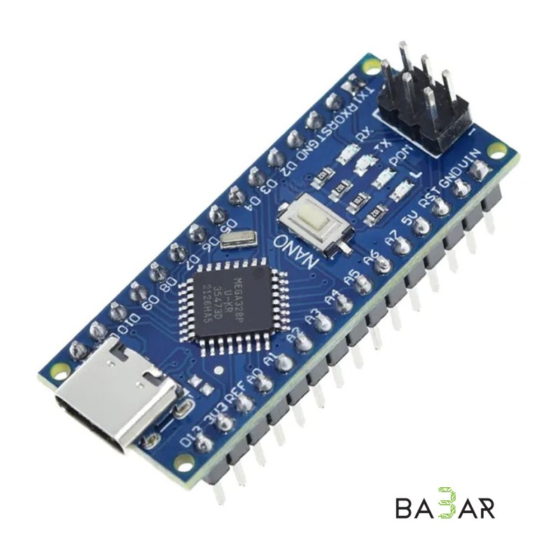 Arduino Nano V3.0 Type-C CH340 на ATmega328 — компактная плата разработчика